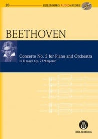 Beethoven: Piano Concerto No. 5 Eb major Opus 73 (Study Score + CD) published by Eulenburg